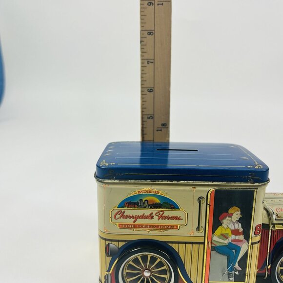 Vintage Cherrydale Farms Tin Truck Bank Collectible Promo Vehicle - Picture 10 of 10